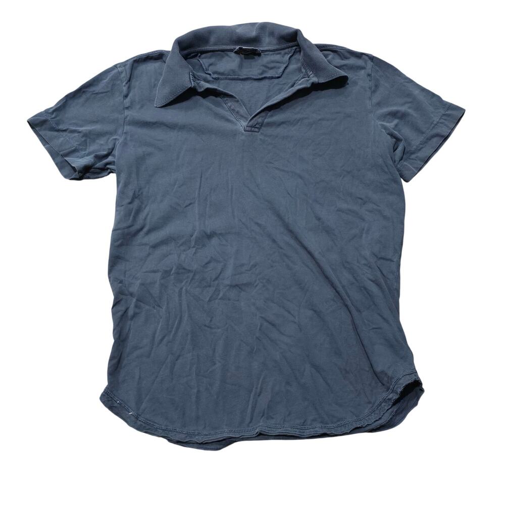 Diesel Navy Blue Cotton Short Sleeve Polo Shirt